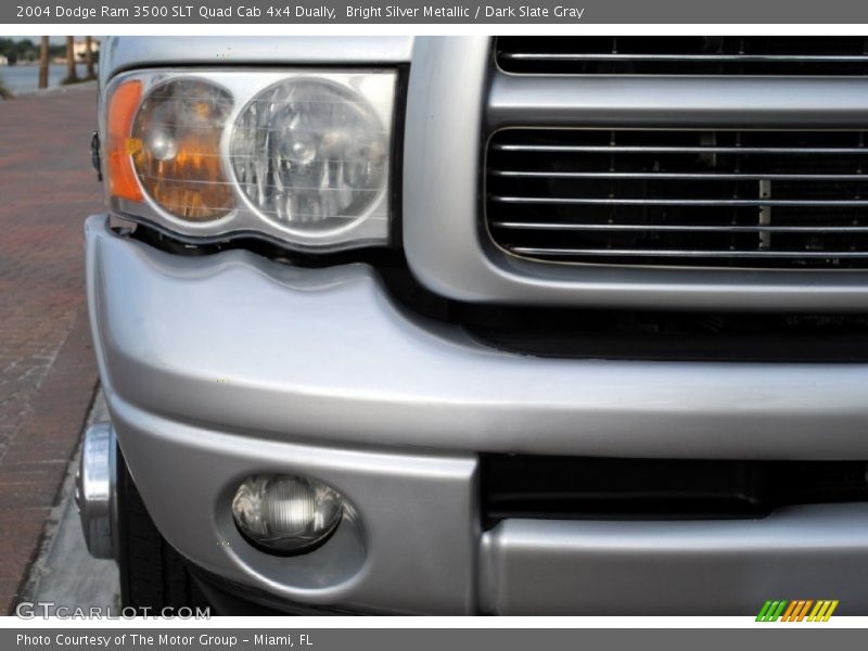Bright Silver Metallic / Dark Slate Gray 2004 Dodge Ram 3500 SLT Quad Cab 4x4 Dually