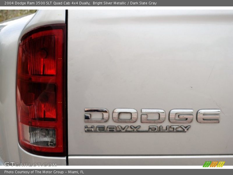 Bright Silver Metallic / Dark Slate Gray 2004 Dodge Ram 3500 SLT Quad Cab 4x4 Dually