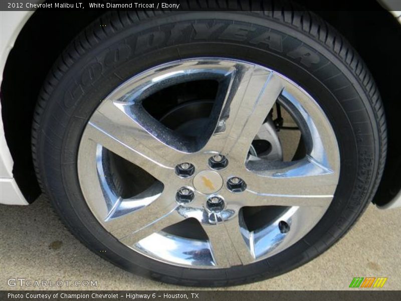 White Diamond Tricoat / Ebony 2012 Chevrolet Malibu LT