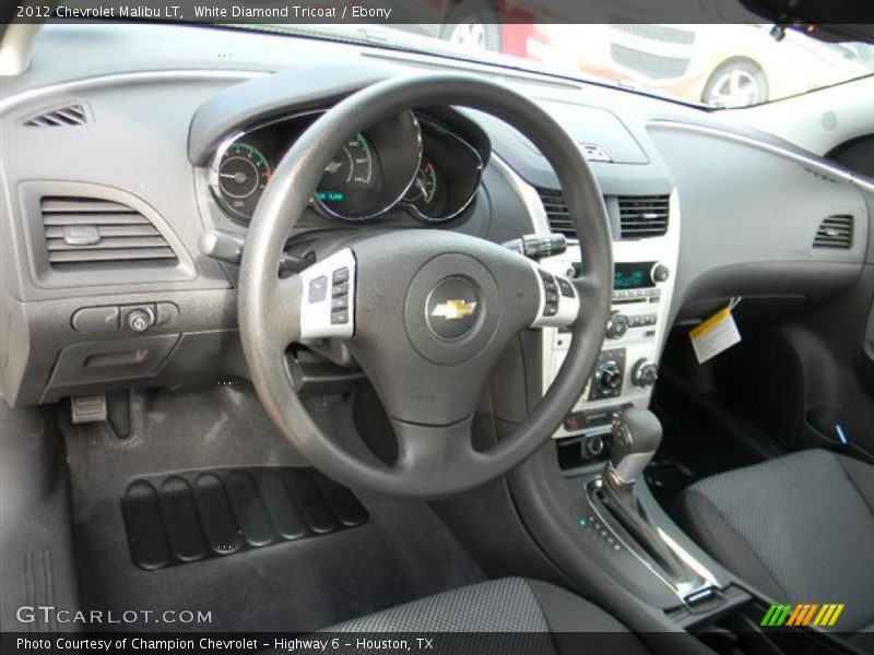 White Diamond Tricoat / Ebony 2012 Chevrolet Malibu LT