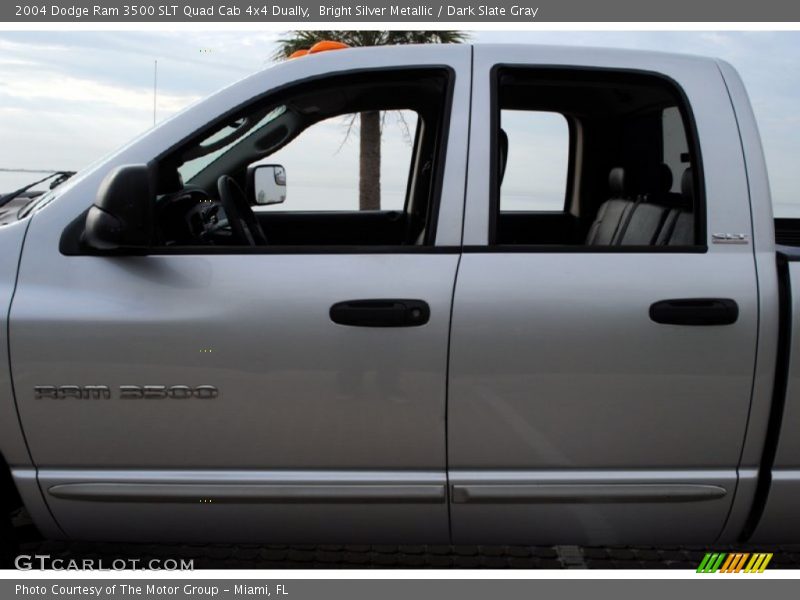Bright Silver Metallic / Dark Slate Gray 2004 Dodge Ram 3500 SLT Quad Cab 4x4 Dually