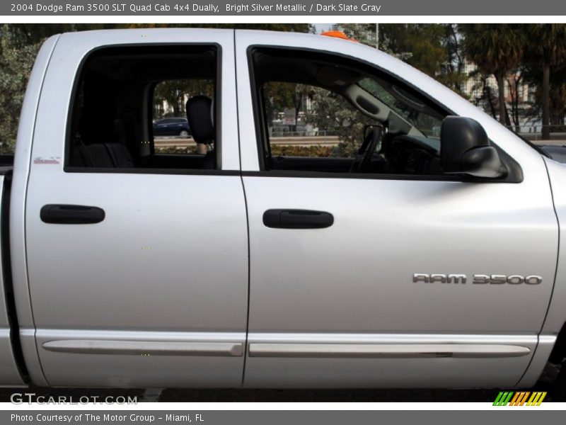 Bright Silver Metallic / Dark Slate Gray 2004 Dodge Ram 3500 SLT Quad Cab 4x4 Dually
