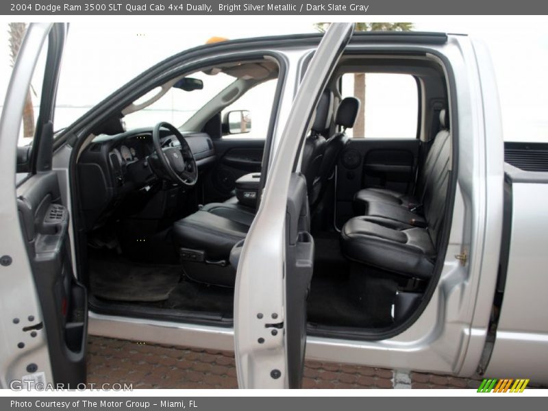 Bright Silver Metallic / Dark Slate Gray 2004 Dodge Ram 3500 SLT Quad Cab 4x4 Dually