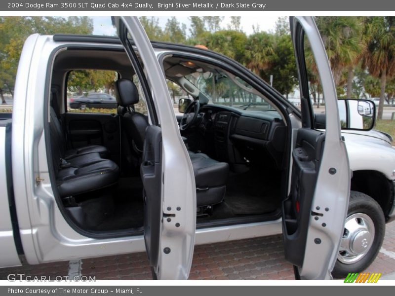 Bright Silver Metallic / Dark Slate Gray 2004 Dodge Ram 3500 SLT Quad Cab 4x4 Dually