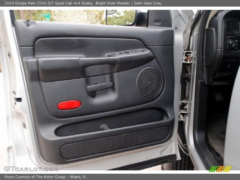 Bright Silver Metallic / Dark Slate Gray 2004 Dodge Ram 3500 SLT Quad Cab 4x4 Dually