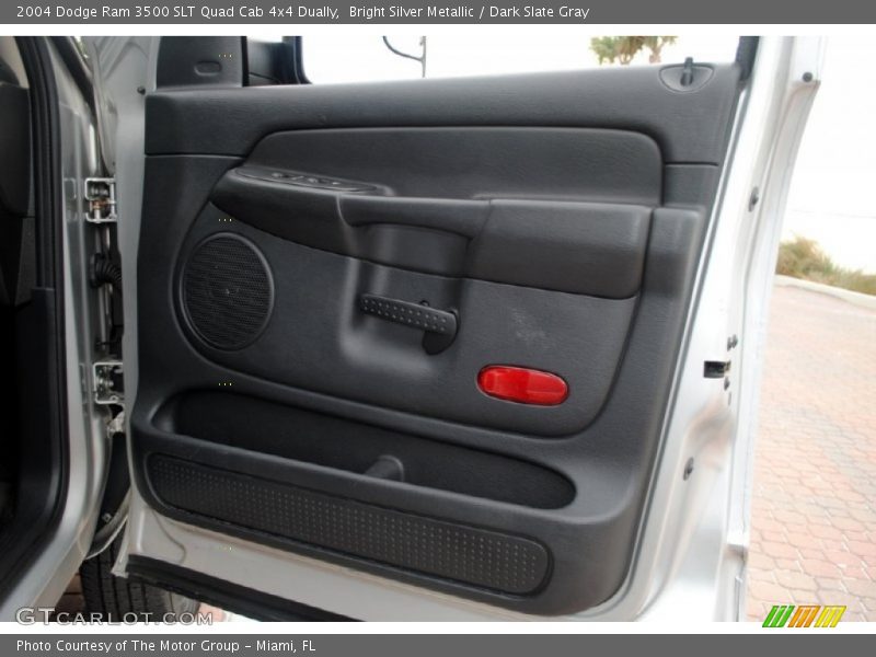 Bright Silver Metallic / Dark Slate Gray 2004 Dodge Ram 3500 SLT Quad Cab 4x4 Dually
