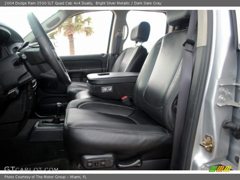 Bright Silver Metallic / Dark Slate Gray 2004 Dodge Ram 3500 SLT Quad Cab 4x4 Dually