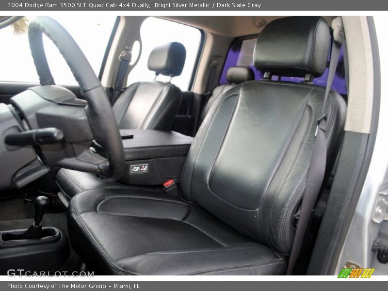 Bright Silver Metallic / Dark Slate Gray 2004 Dodge Ram 3500 SLT Quad Cab 4x4 Dually