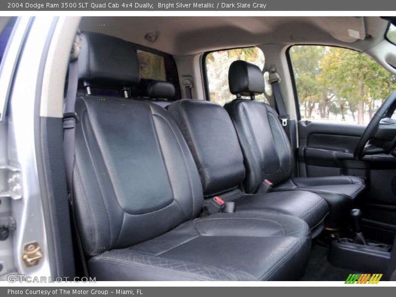 Bright Silver Metallic / Dark Slate Gray 2004 Dodge Ram 3500 SLT Quad Cab 4x4 Dually