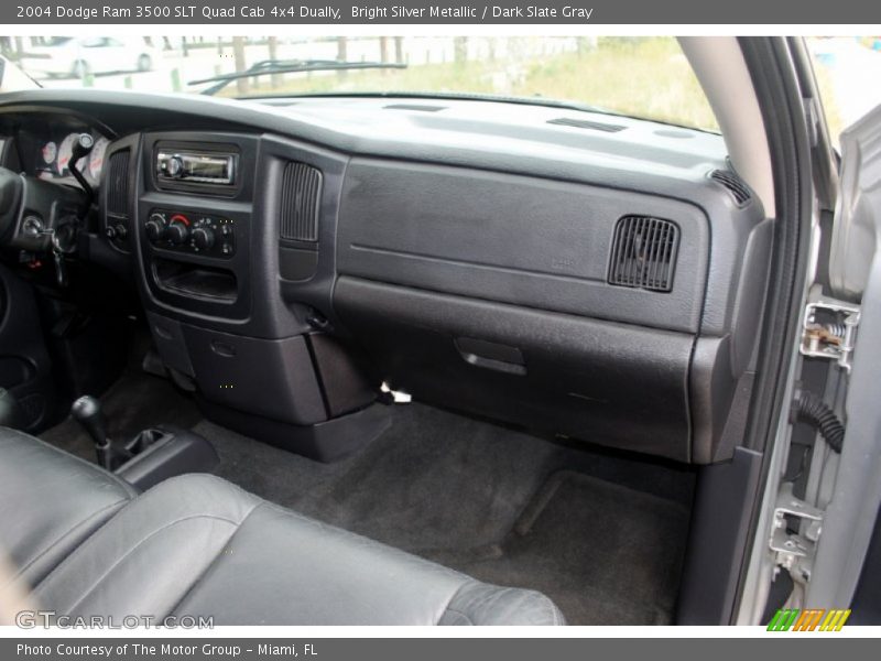 Bright Silver Metallic / Dark Slate Gray 2004 Dodge Ram 3500 SLT Quad Cab 4x4 Dually
