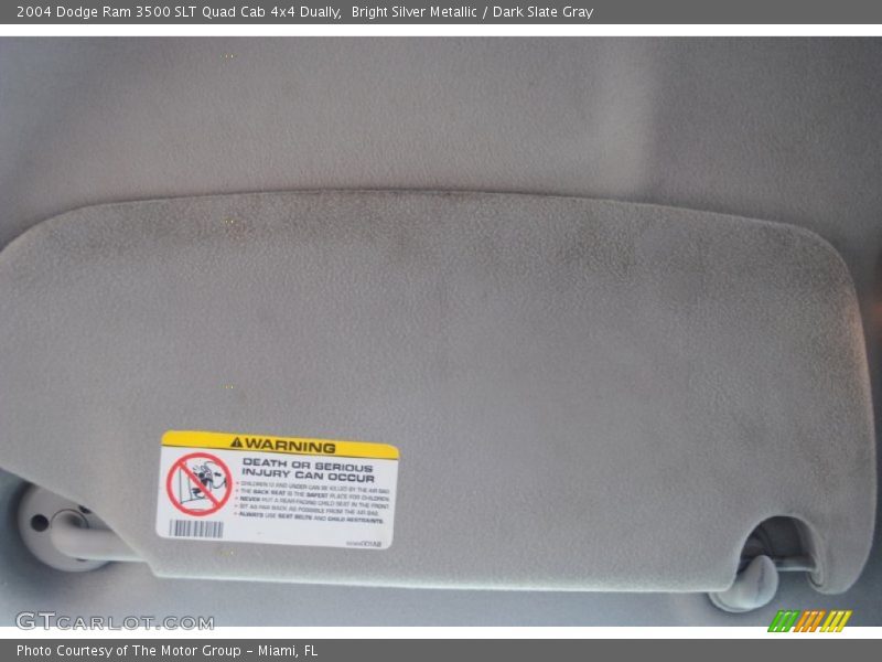 Bright Silver Metallic / Dark Slate Gray 2004 Dodge Ram 3500 SLT Quad Cab 4x4 Dually