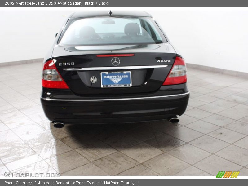 Black / Black 2009 Mercedes-Benz E 350 4Matic Sedan