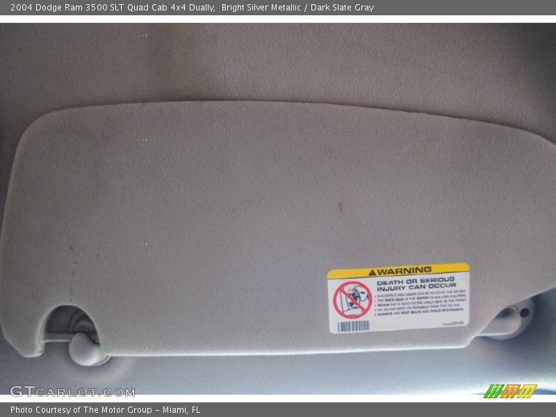 Bright Silver Metallic / Dark Slate Gray 2004 Dodge Ram 3500 SLT Quad Cab 4x4 Dually