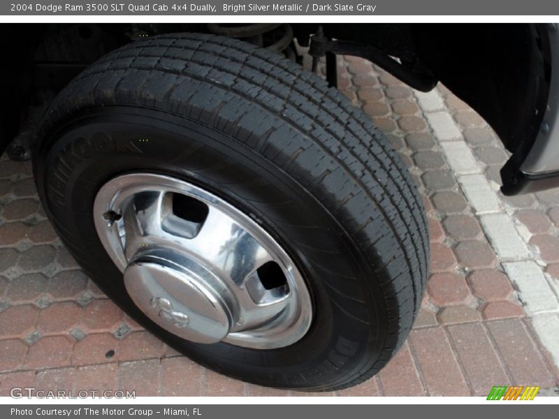 Bright Silver Metallic / Dark Slate Gray 2004 Dodge Ram 3500 SLT Quad Cab 4x4 Dually