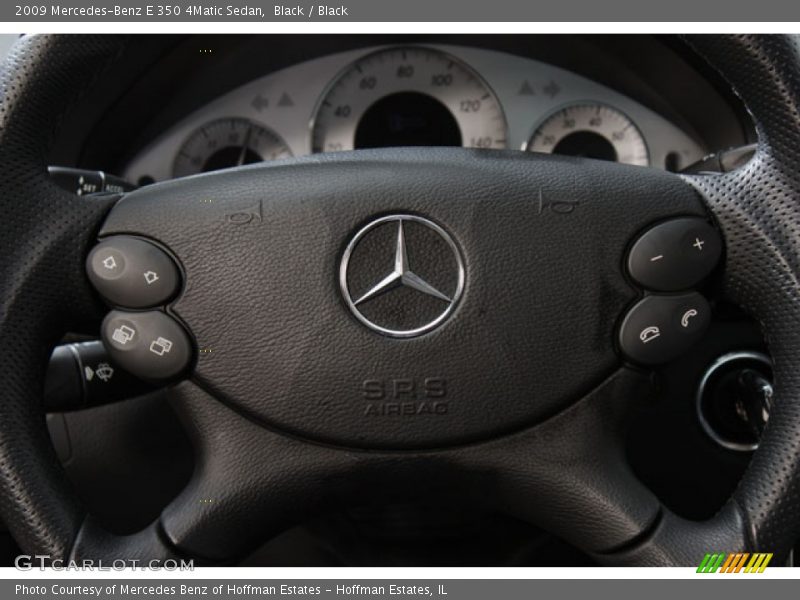 Black / Black 2009 Mercedes-Benz E 350 4Matic Sedan