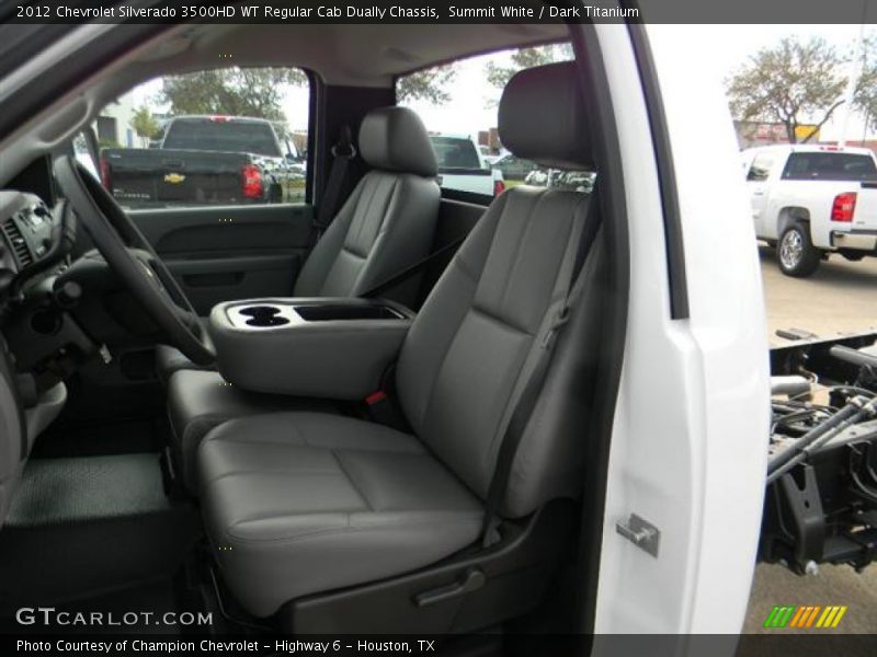 Summit White / Dark Titanium 2012 Chevrolet Silverado 3500HD WT Regular Cab Dually Chassis