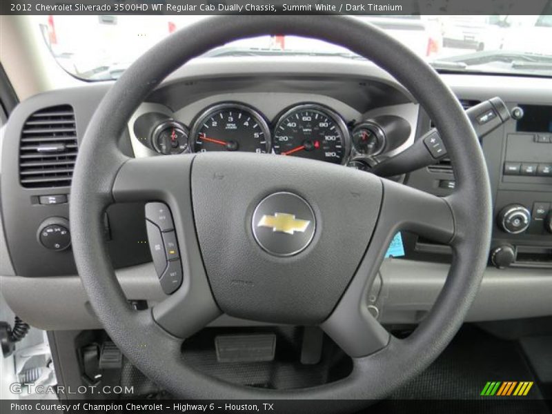 Summit White / Dark Titanium 2012 Chevrolet Silverado 3500HD WT Regular Cab Dually Chassis
