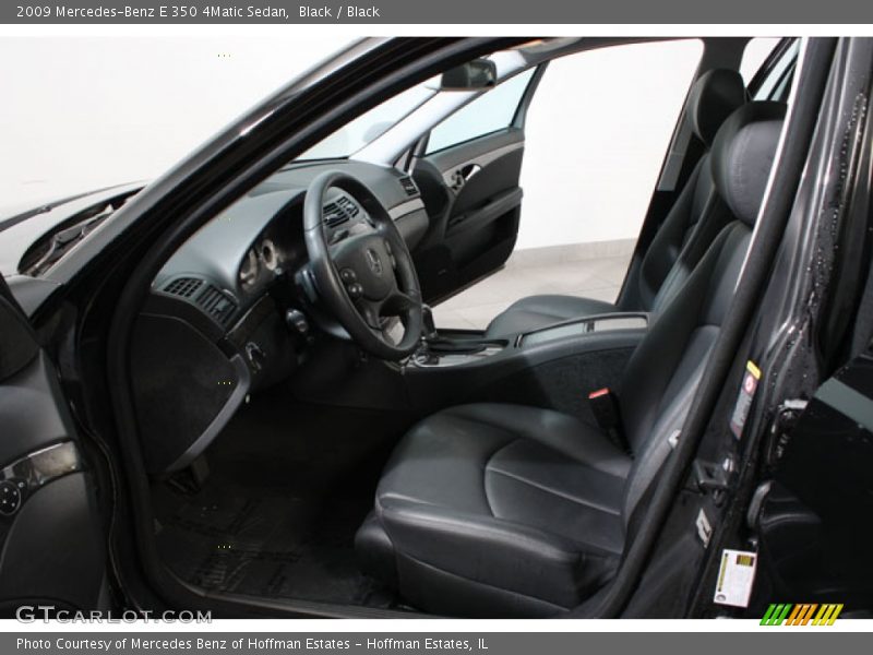 Black / Black 2009 Mercedes-Benz E 350 4Matic Sedan