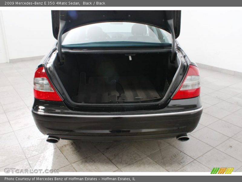 Black / Black 2009 Mercedes-Benz E 350 4Matic Sedan
