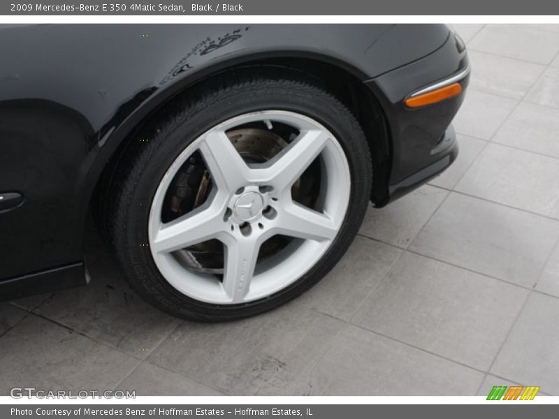 Black / Black 2009 Mercedes-Benz E 350 4Matic Sedan