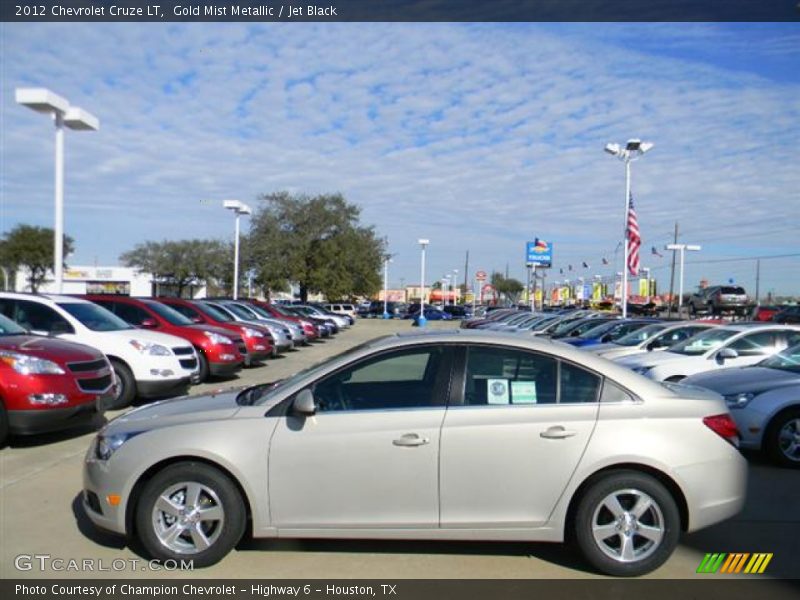 Gold Mist Metallic / Jet Black 2012 Chevrolet Cruze LT