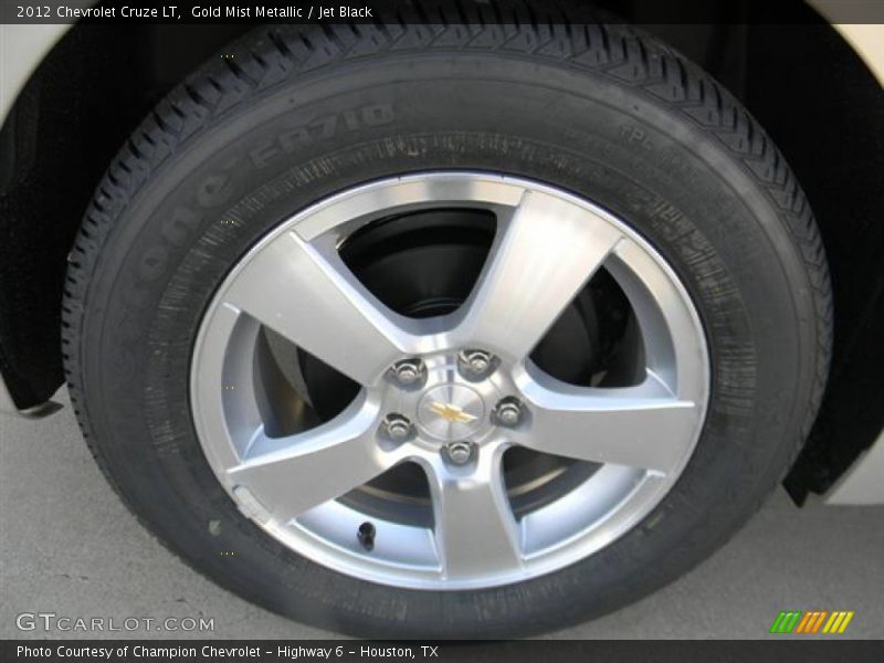 Gold Mist Metallic / Jet Black 2012 Chevrolet Cruze LT