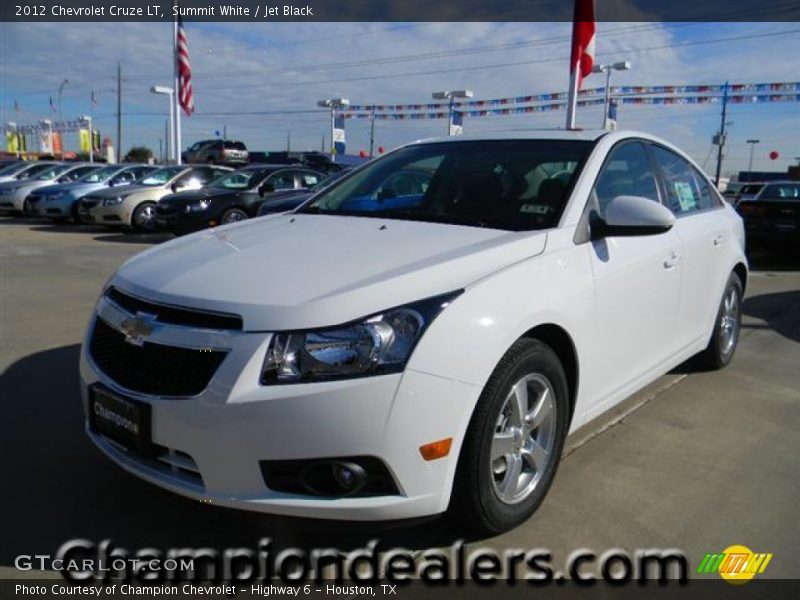 Summit White / Jet Black 2012 Chevrolet Cruze LT