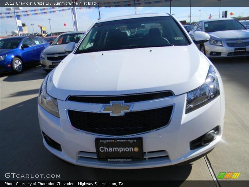 Summit White / Jet Black 2012 Chevrolet Cruze LT