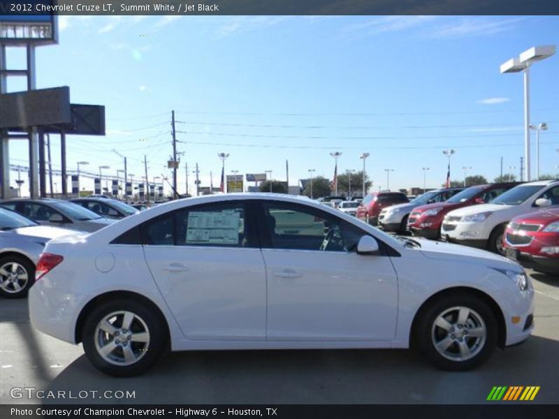 Summit White / Jet Black 2012 Chevrolet Cruze LT