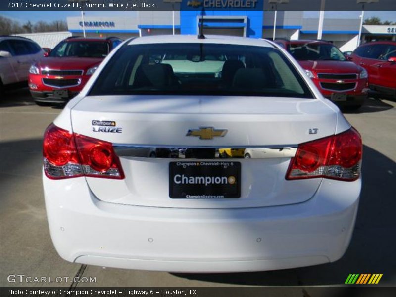 Summit White / Jet Black 2012 Chevrolet Cruze LT
