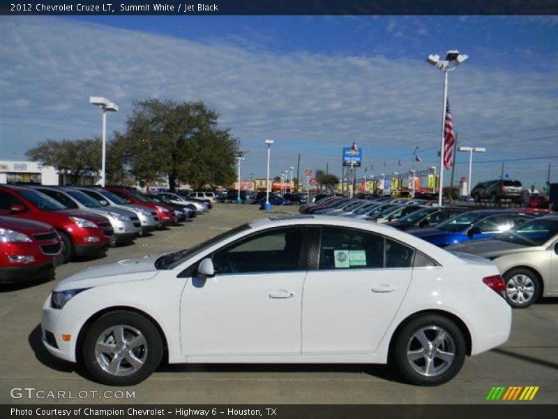Summit White / Jet Black 2012 Chevrolet Cruze LT
