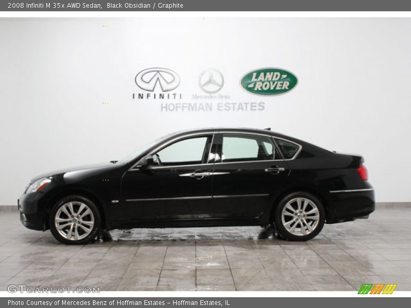 Black Obsidian / Graphite 2008 Infiniti M 35x AWD Sedan