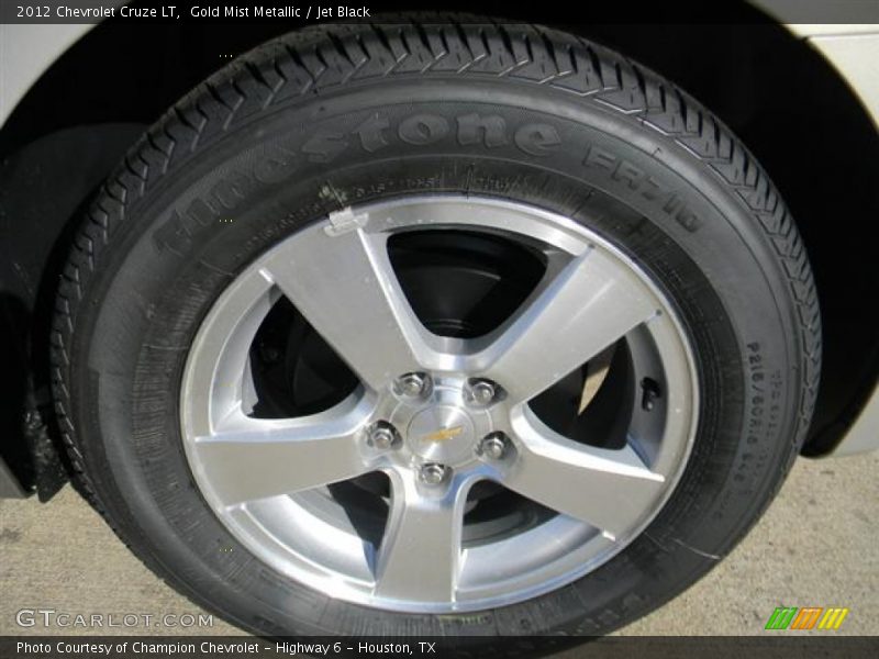 Gold Mist Metallic / Jet Black 2012 Chevrolet Cruze LT