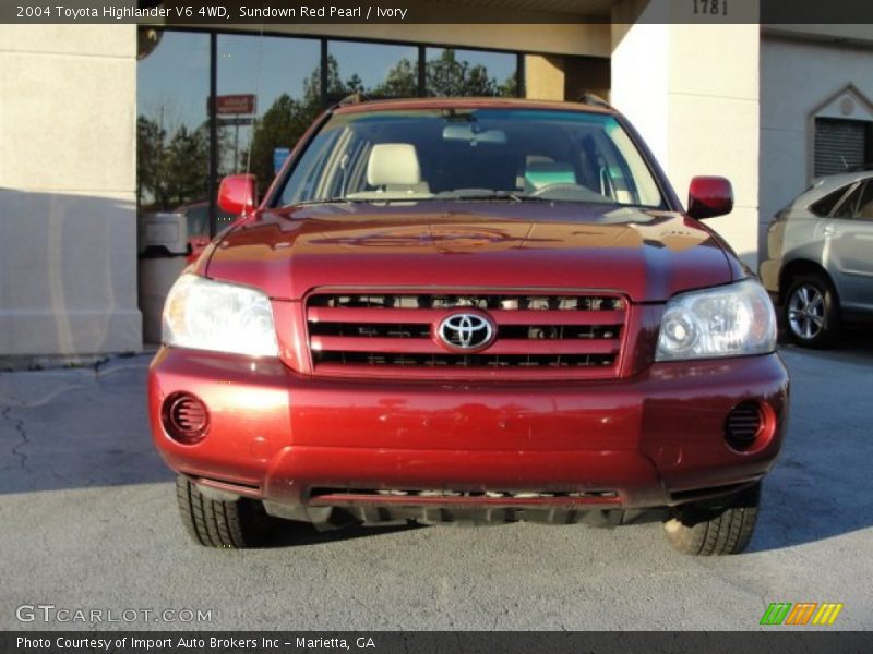 Sundown Red Pearl / Ivory 2004 Toyota Highlander V6 4WD