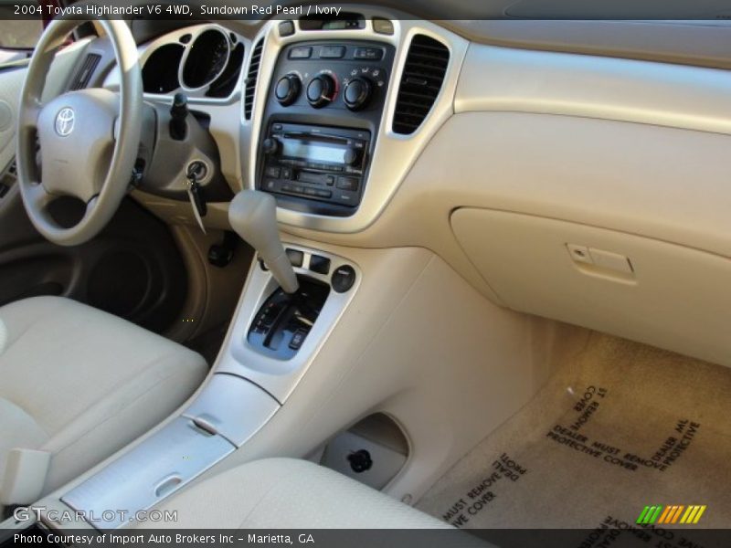 Sundown Red Pearl / Ivory 2004 Toyota Highlander V6 4WD