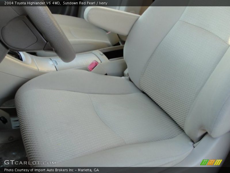 Sundown Red Pearl / Ivory 2004 Toyota Highlander V6 4WD