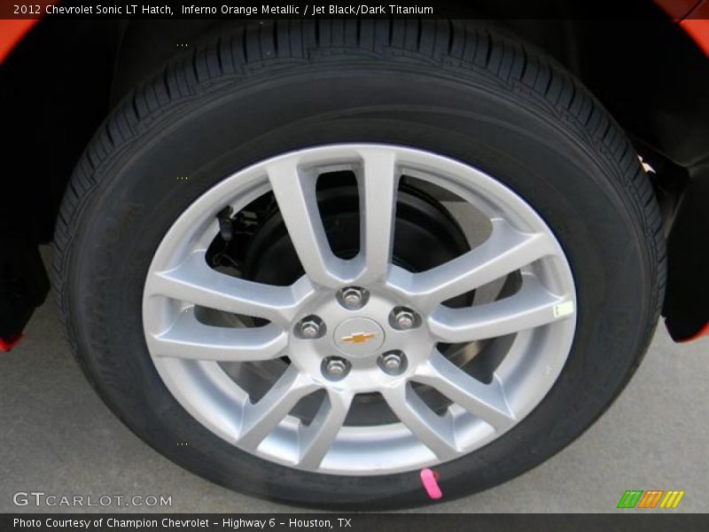 Inferno Orange Metallic / Jet Black/Dark Titanium 2012 Chevrolet Sonic LT Hatch