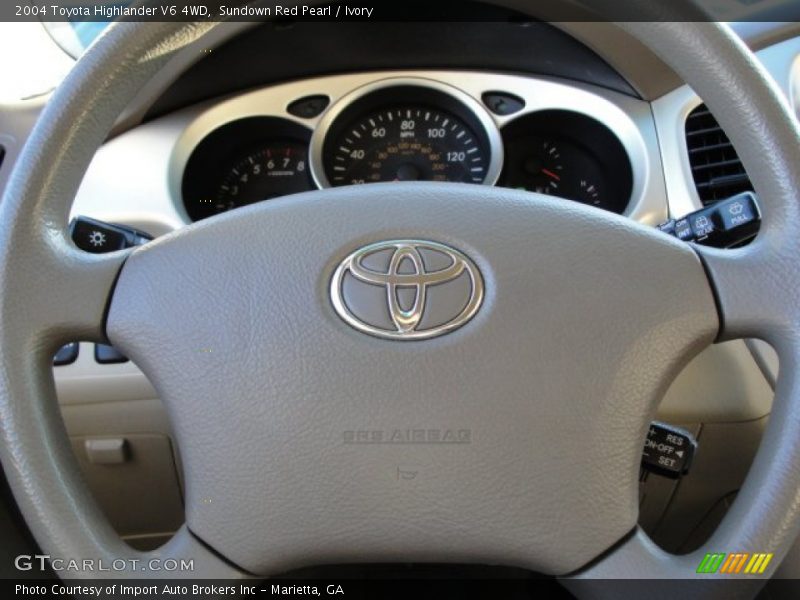Sundown Red Pearl / Ivory 2004 Toyota Highlander V6 4WD