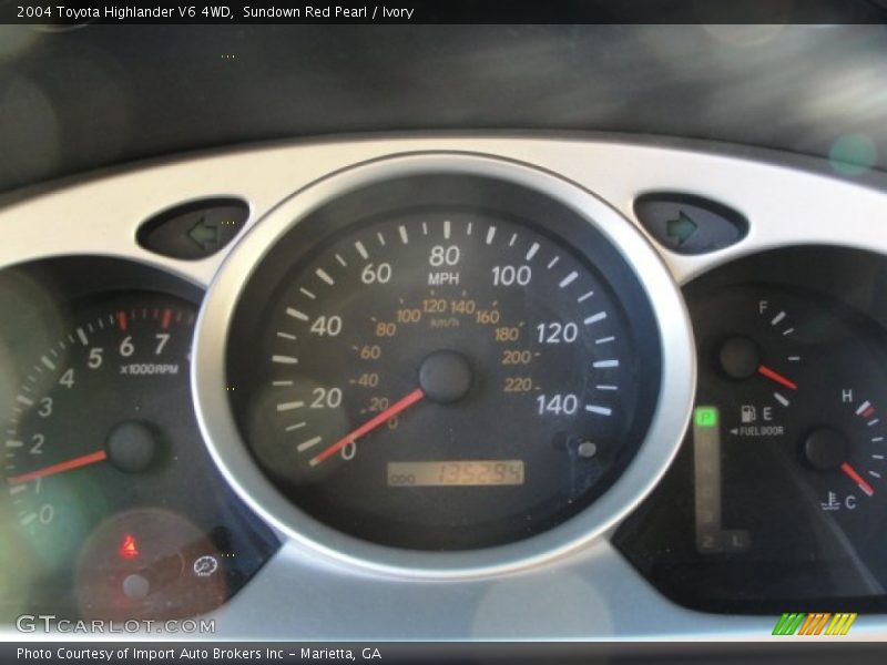 Sundown Red Pearl / Ivory 2004 Toyota Highlander V6 4WD