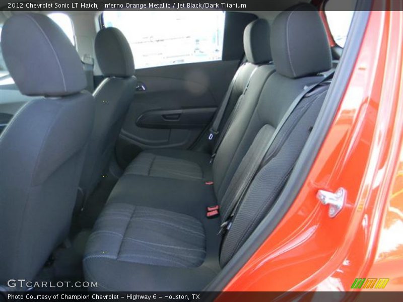 Inferno Orange Metallic / Jet Black/Dark Titanium 2012 Chevrolet Sonic LT Hatch