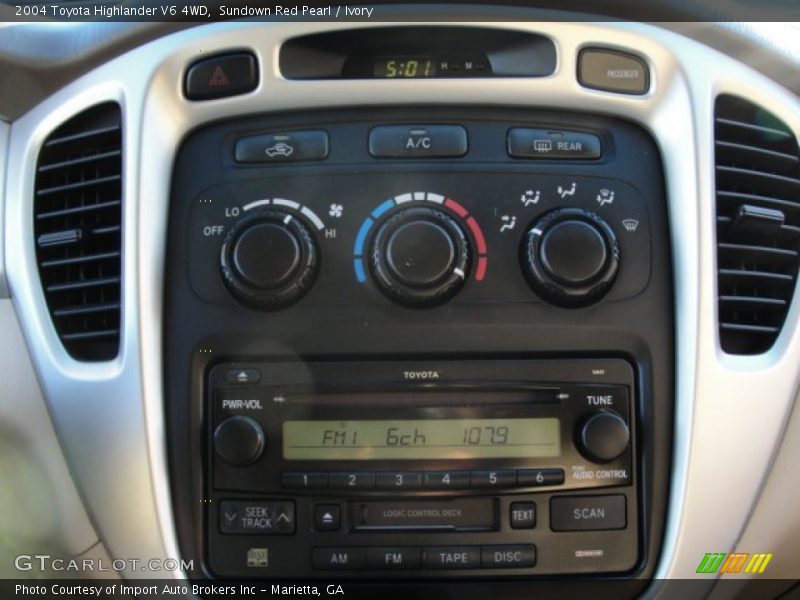Sundown Red Pearl / Ivory 2004 Toyota Highlander V6 4WD
