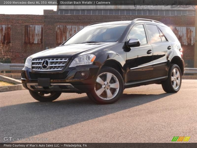 Obsidian Black Metallic / Cashmere 2009 Mercedes-Benz ML 350 4Matic