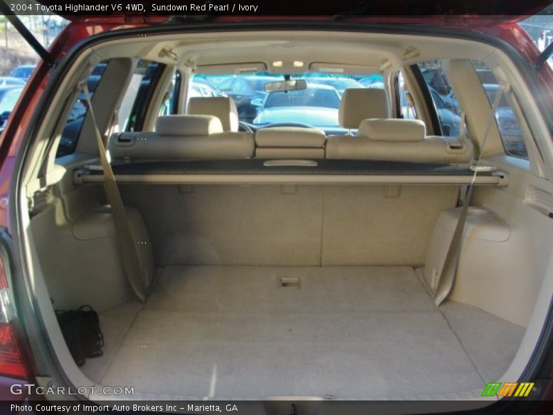 Sundown Red Pearl / Ivory 2004 Toyota Highlander V6 4WD