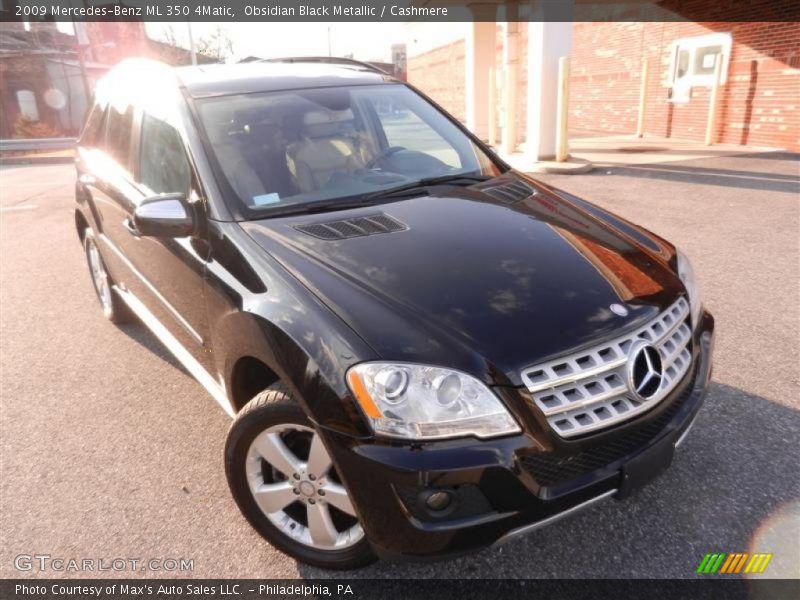 Obsidian Black Metallic / Cashmere 2009 Mercedes-Benz ML 350 4Matic