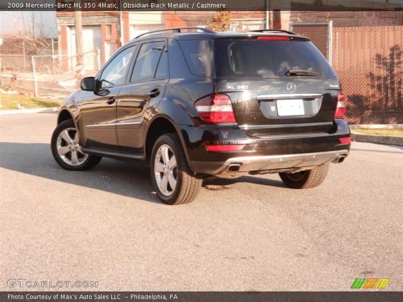 Obsidian Black Metallic / Cashmere 2009 Mercedes-Benz ML 350 4Matic