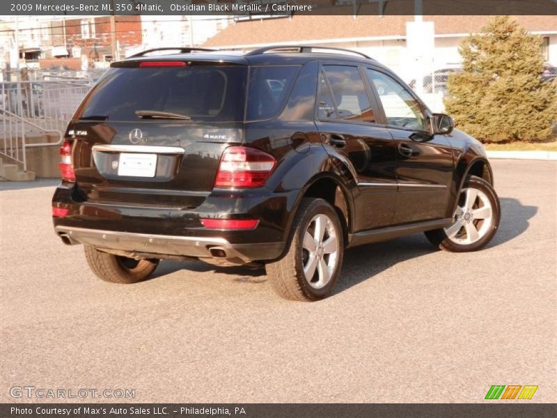 Obsidian Black Metallic / Cashmere 2009 Mercedes-Benz ML 350 4Matic