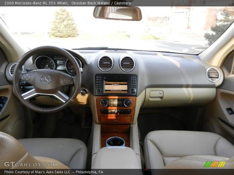 Obsidian Black Metallic / Cashmere 2009 Mercedes-Benz ML 350 4Matic