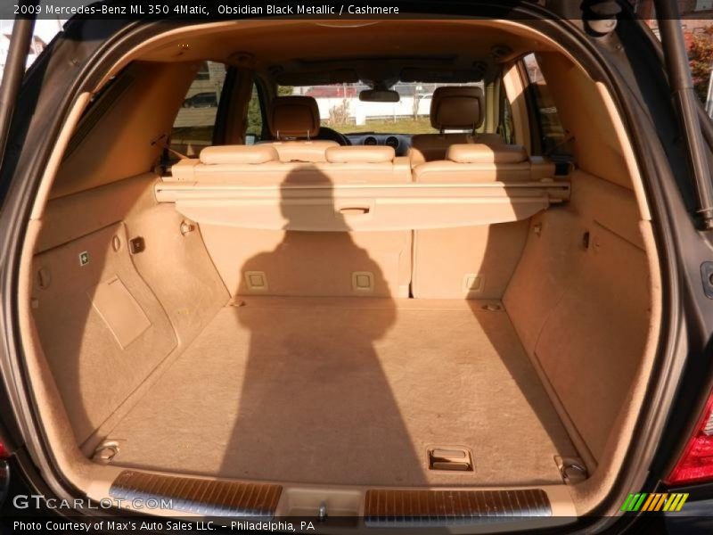 Obsidian Black Metallic / Cashmere 2009 Mercedes-Benz ML 350 4Matic