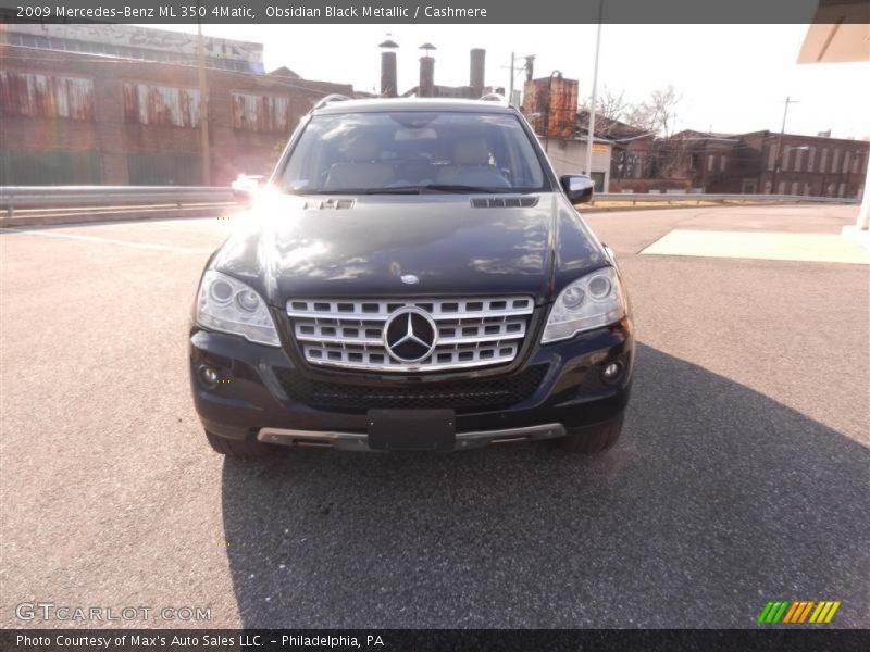 Obsidian Black Metallic / Cashmere 2009 Mercedes-Benz ML 350 4Matic