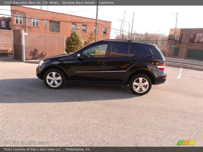 Obsidian Black Metallic / Cashmere 2009 Mercedes-Benz ML 350 4Matic